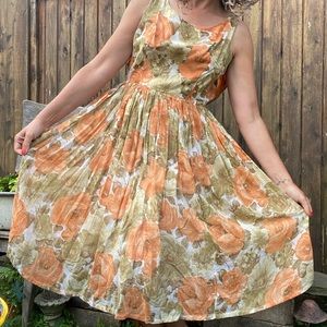 Vintage Floral Dress
